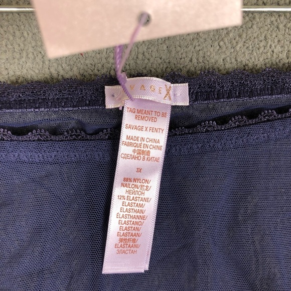 Savage X Fenty A Peek Behind the Lace Slip & Panty set size 3X - Picture 10 of 10